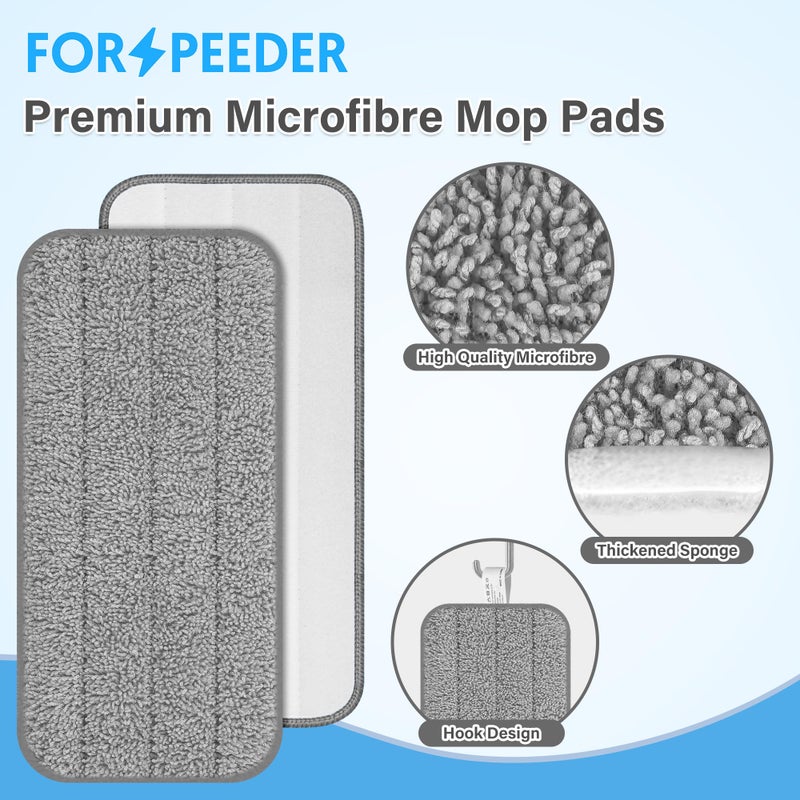 FORSPEEDER Reusable Mop Pads for Swiffer WetJet, Wet Pads Refills for 12'' Spray Mop, Microfiber Refill Machine Washable Up to 100+ Floor Cleaning for All Kinds of Floor Types, 7 Pack - Image 3